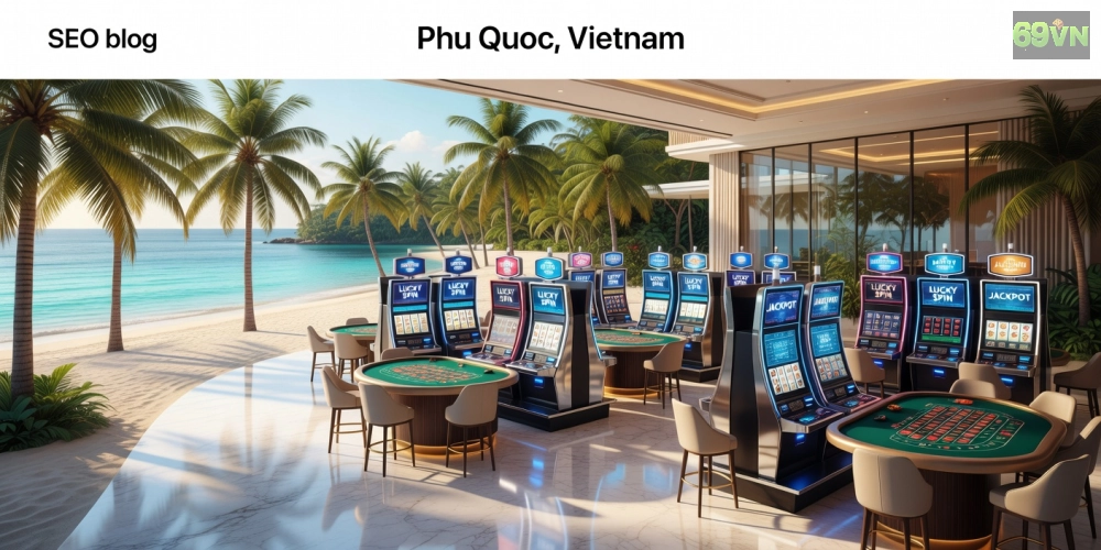 Khám phá không gian casino sang trọng tại Corona Resort Phú Quốc qua hình ảnh minh họa