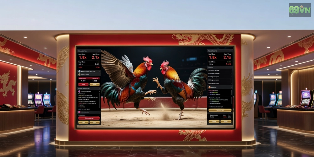 Khái niệm đá gà casino trực tiếp 69vn được minh họa qua giao diện nền tảng chuyên nghiệp