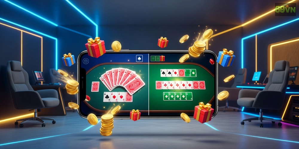 Khái niệm game bài đổi thưởng 69vn được minh họa qua giao diện chơi bài hiện đại